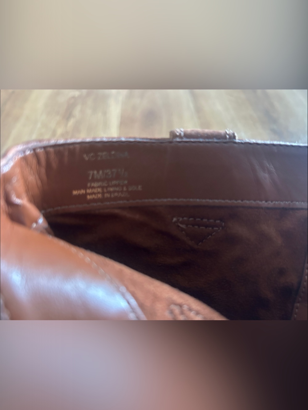 Vince Camuto Brown Leather Ankle Boots - Picture 3 of 10
